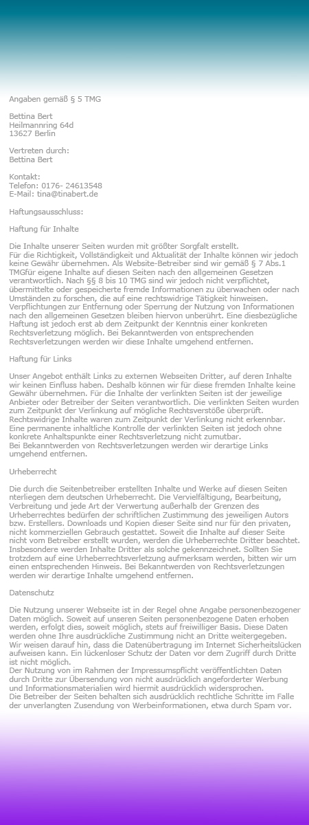 Impressum Tipp-Berlin