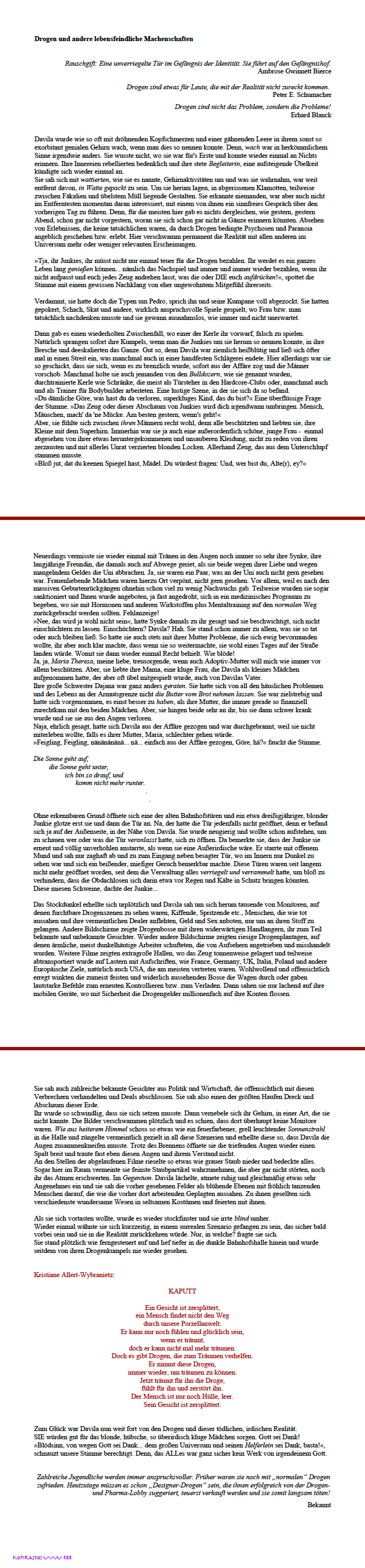 Drogen-keine-Alternative-oder-TOD