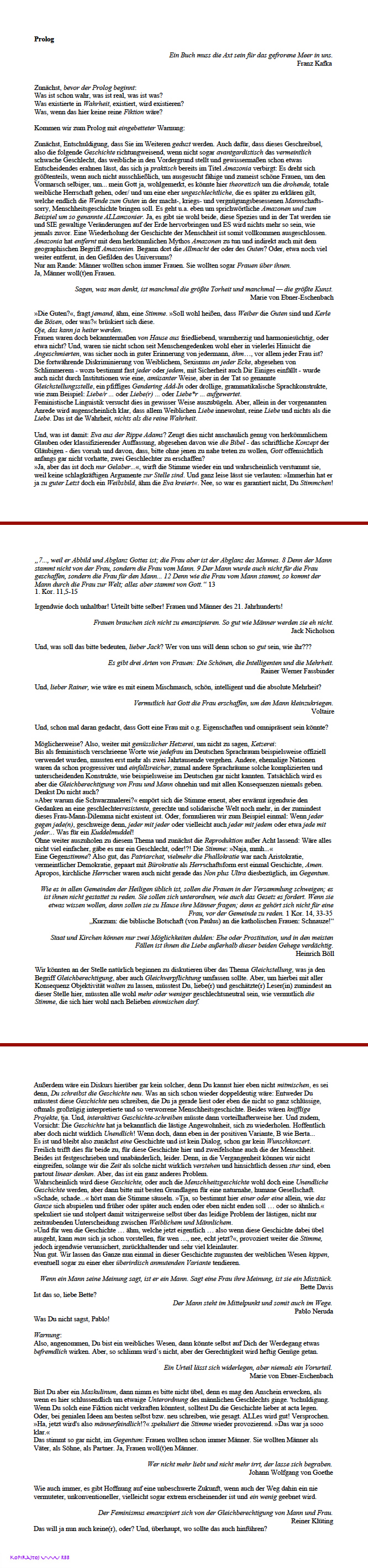 Prolog-Real oder nicht real, das ist hier die Frage