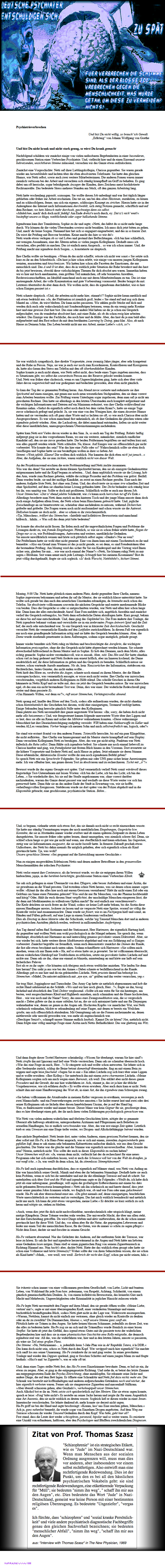 Verbrechen der Psychiatrie und Pharma hat ein Ende